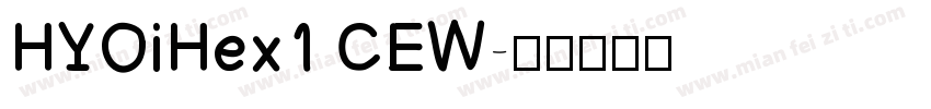 HYOiHex1 CEW字体转换